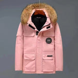 Unisex Down Coats for Winter Puffer Down Jacket Clothes  Warm Overcoats Hooded