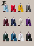 Men's ( Jacket + Vest + Pants ) 3-piece Formal Business Wedding Dress Suit