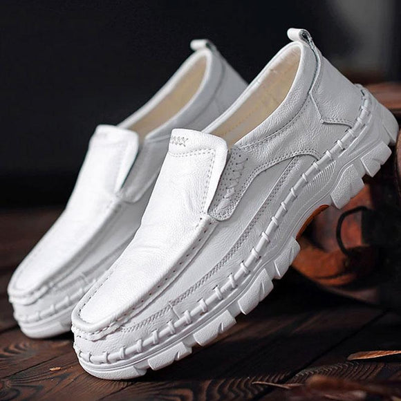 Fashion Work Leather Comfortable Slip-On Leisure Men's Casual Shoes