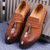 Fashion Pointed Toe PU Leather Oxfords Men's Dress Shoes