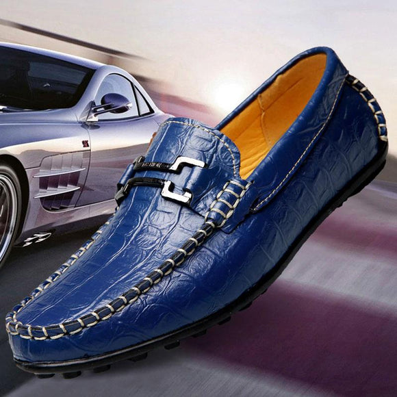 Fashion Leather Moccasins Men Loafers Driving Shoes