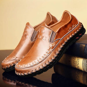 Handmade Genuine Leather Loafers Men Casual Shoes