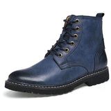 Men's Leather Fashion Pointed Toe Mid-Calf Boots