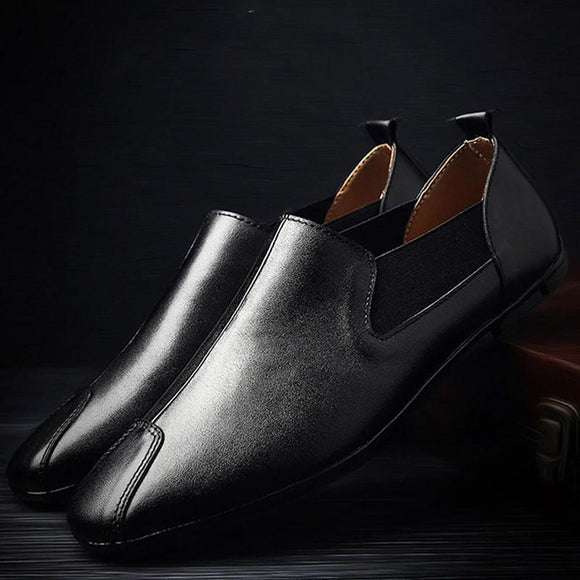 Full Grain Leather Slip on Loafer Men's Shoes