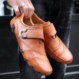 Four Season Split Leather Men's Driving Shoes Loafers