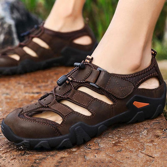 Summer Genuine Leather Men's Sandals