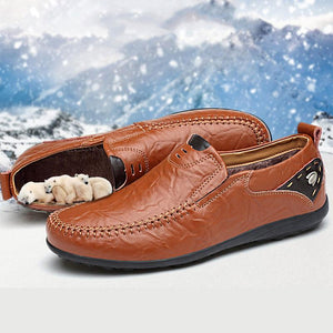 Breathable Keep Warm Slip on Moccasins Men Casual Shoes