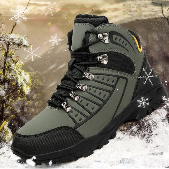 Plus Size Waterproof Anti-skidding Plush 39-46 Men Boots