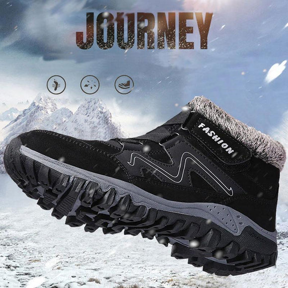 Fashion Winter Plush Warm Men Snow Boots