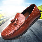 Luxury Brand High Quality Genuine Leather Breathable  Men Casual Driving Shoes