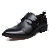 Men's Classic Leather Buckles Formal Wedding Office Monk Strap Footwear Dress Shoes