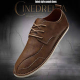 Comfortable Genuine Leather Rubber Soles Men's Casual Shoes