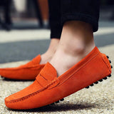 Breathable Fashion Men's Flats Cow Suede Loafer