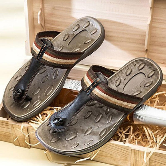 Big Size Luxury Mens Genuine Leather Slippers