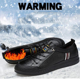 Plus velvet Cowhide Upper Soft Sole Casual Driving Footwear