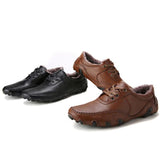 Hot Sale Large Size  Super Soft Leather Driving Shoes