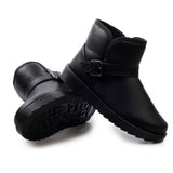 Warm Casual Ankle Shoes Man Boots Leather