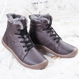 Casual Round Toe Snow Boots With Warm Fur