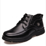 Plus Size New Men Genuine Leather Boots