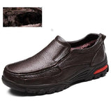 Autumn Winter Genuine Leather Big Size Men Casual Shoes