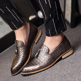 Plaid Slip On Casual Vintage Fashion Designer Trendy Men Shoes