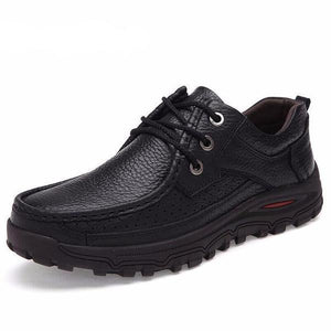 Autumn Winter Genuine Leather Big Size Men Casual Shoes