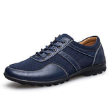 Men Casual leather Shoes Summer Breathable  Fashion Light Footwear