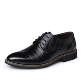 Man Fashion Genuine Leather Pointed Toe Business Shoes