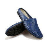 Men Casual  Genuine Leather Summer Breathable Slipper