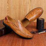 Fashion Genuine Leather Male Shoes Plus size to 13