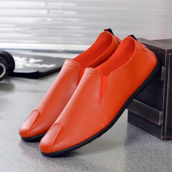 Comfortable Leather Flats Casual Loafers