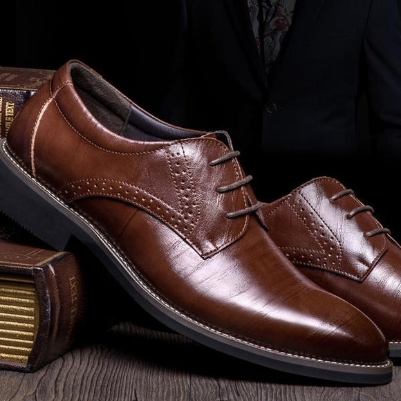 Men's Lace-Up Brogues Shoes