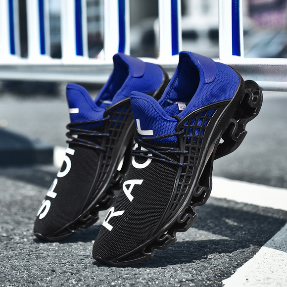 Men Sneakers - Couple Lace-up Breathable Mesh Sport Shoes