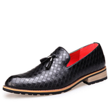 Plaid Slip On Casual Vintage Fashion Designer Trendy Men Shoes