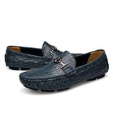 Alligator Soft Leather Loafers Men Shoes