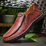 Fashion Cow Split Leather Luxury Men Loafers