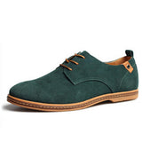 New Autumn Flats Lace-up Suede Oxfords Men's Leather Shoes