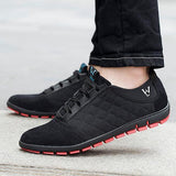 Men Casual Shoes Breathable Canvas Shoes