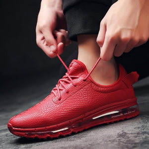 Men Air Leather Breathable Running Sneakers