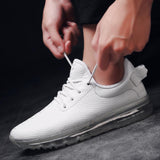 Men Air Leather Breathable Running Sneakers