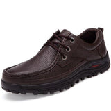 Autumn Winter Genuine Leather Big Size Men Casual Shoes