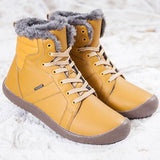 Casual Round Toe Snow Boots With Warm Fur