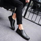 Casual Split Leather Flats Shoes