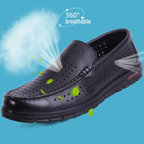 Genuine Leather Breathable Men's Loafers Casual Shoes