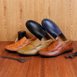 Fashion Genuine Leather Male Shoes Plus size to 13