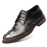 Brand Genuine Leather Men Business Oxfords Shoes