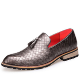 Plaid Slip On Casual Vintage Fashion Designer Trendy Men Shoes