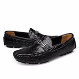 Alligator Soft Leather Loafers Men Shoes