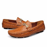 Alligator Soft Leather Loafers Men Shoes