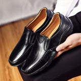 Fashion Business Casual Leather Driving Men's Shoes